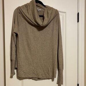 Joie Light Brown Cowl Neck Sweater